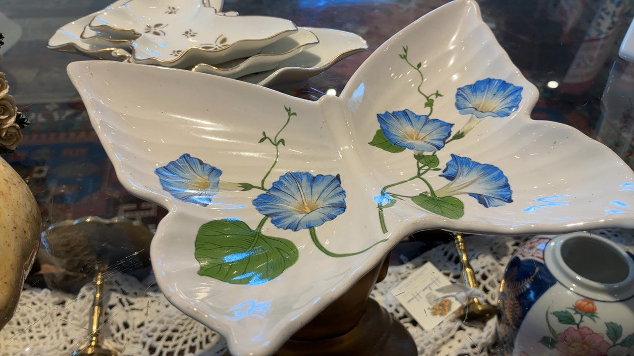 Morning Glory Butterfly Dish 