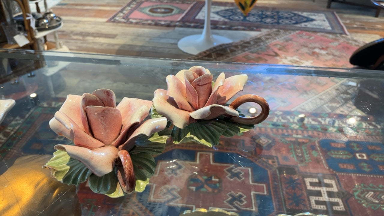 Rose Candle Holder (2) 