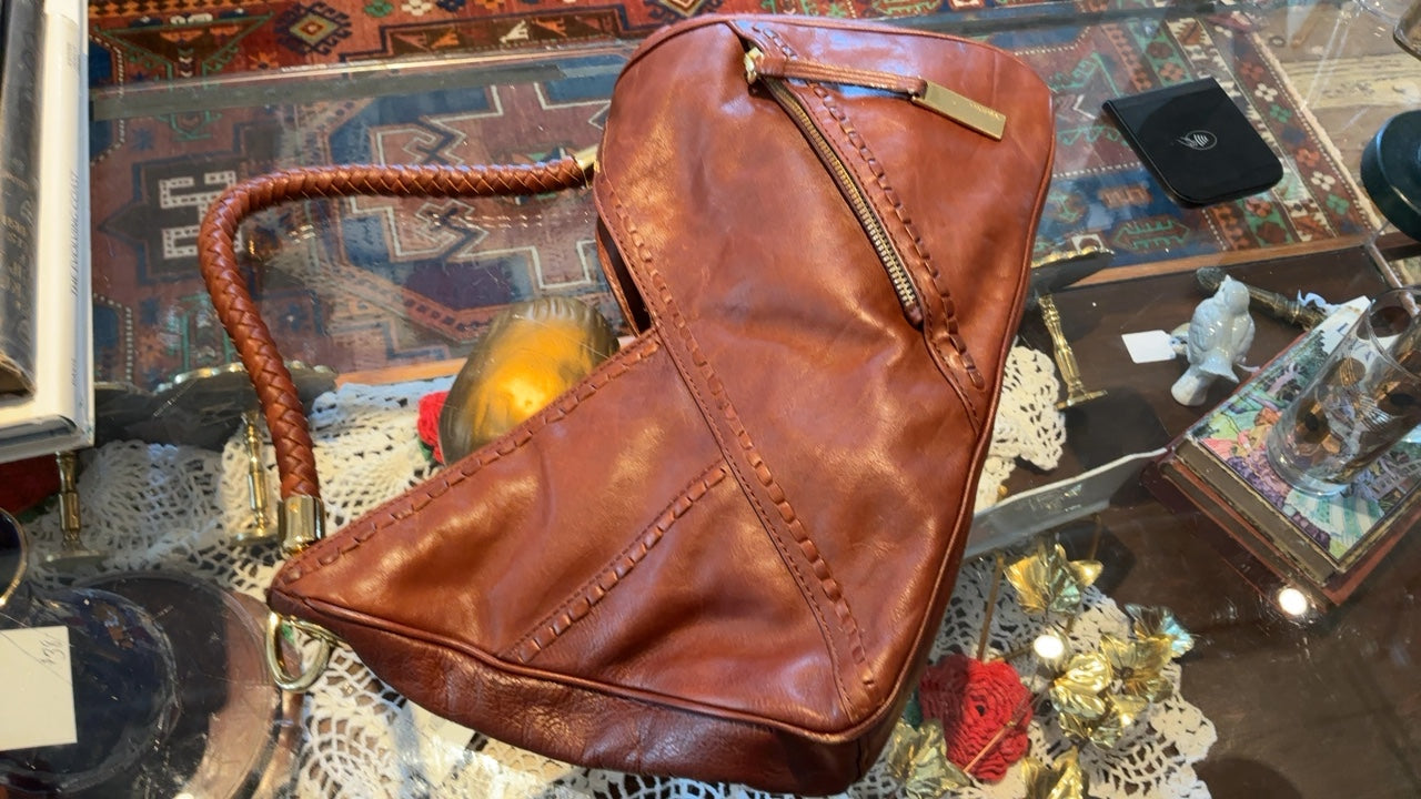 Brown Leather Handbag