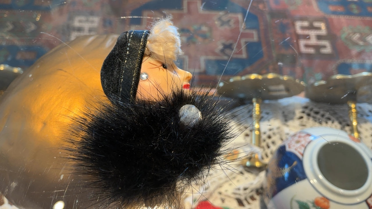 Lady in Fur Broach 