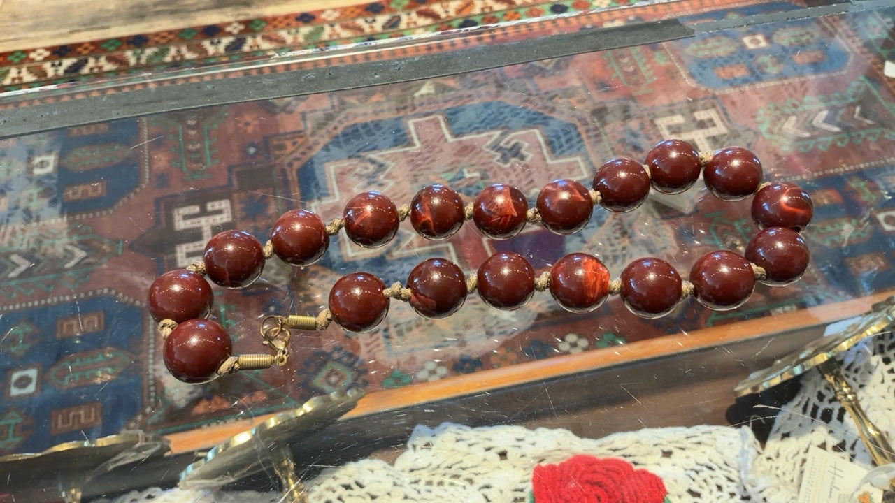 Brown Beaded Necklace