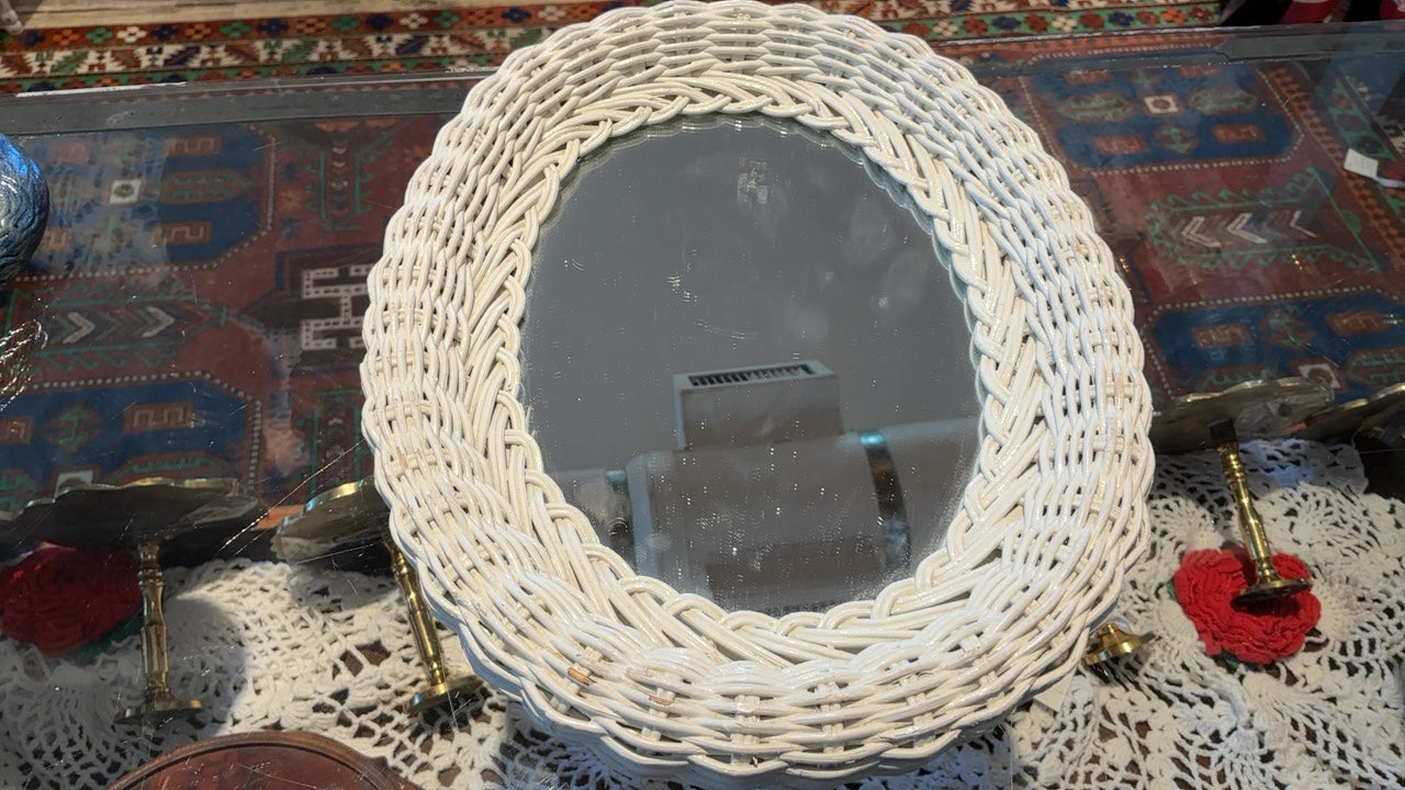 Wicker Mirror