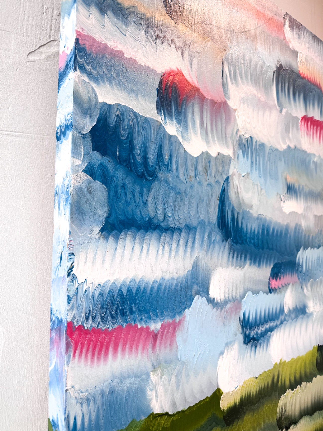 “Squiggly Skies I” by Dorothy Art, 30x40”