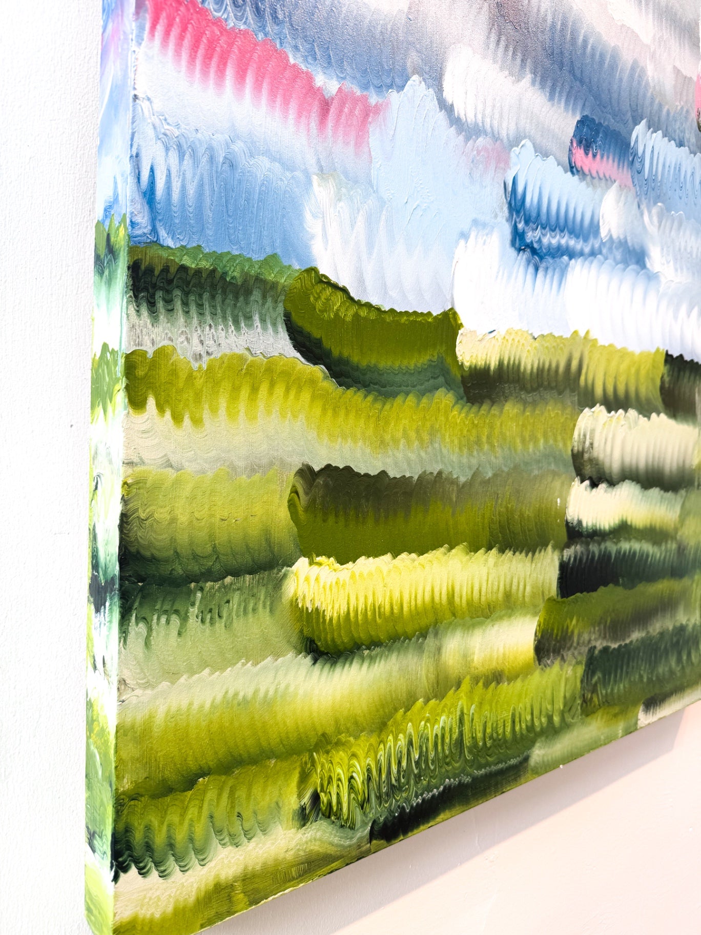 “Squiggly Skies I” by Dorothy Art, 30x40”