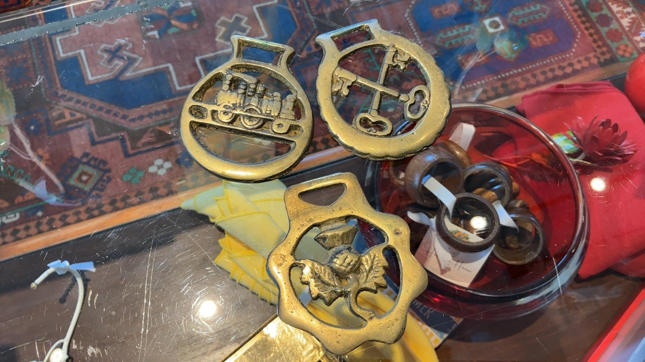 Brass Horse Medallion