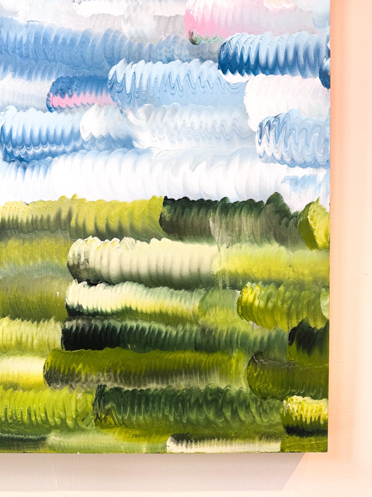“Squiggly Skies I” by Dorothy Art, 30x40”