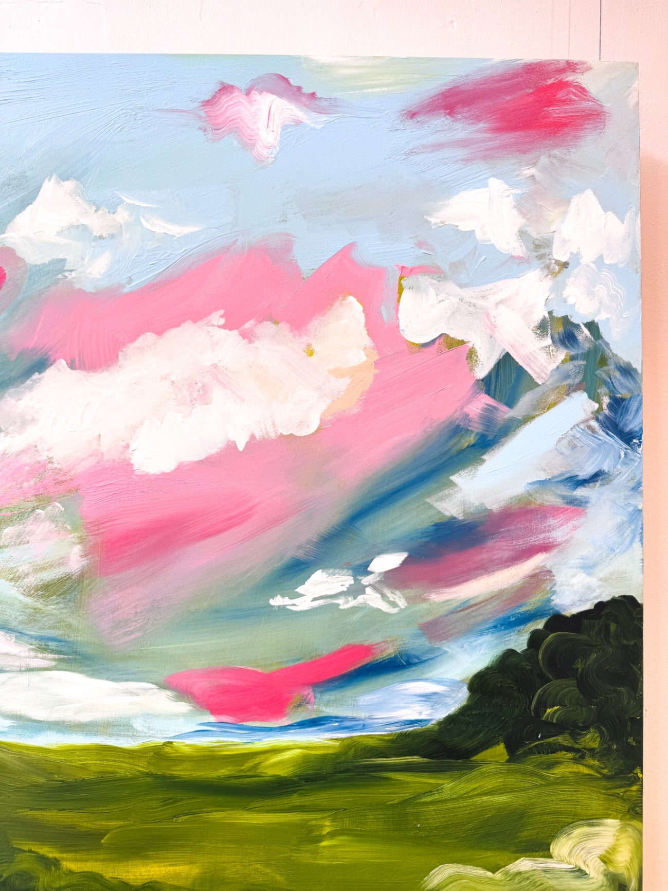 “Pretty in Pink” by Dorothy Art, 30x40”