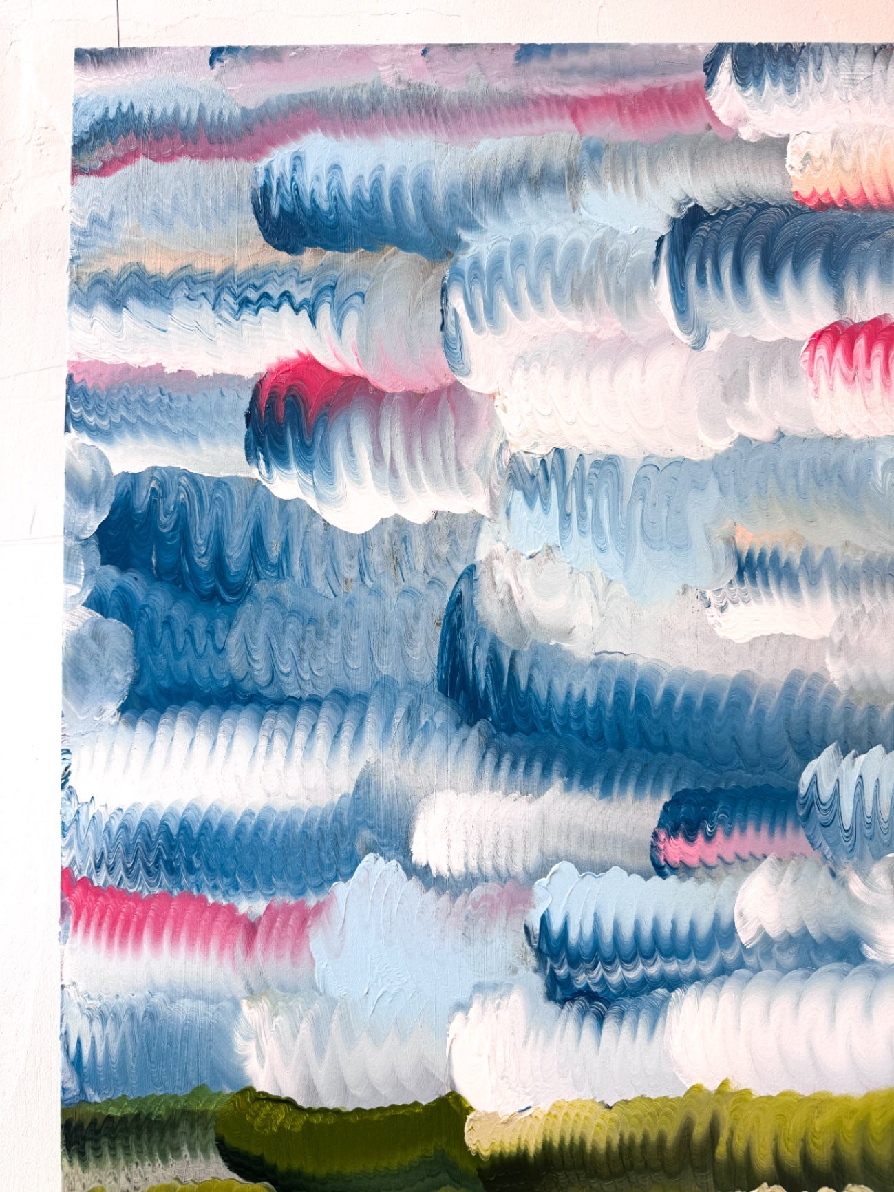 “Squiggly Skies I” by Dorothy Art, 30x40”