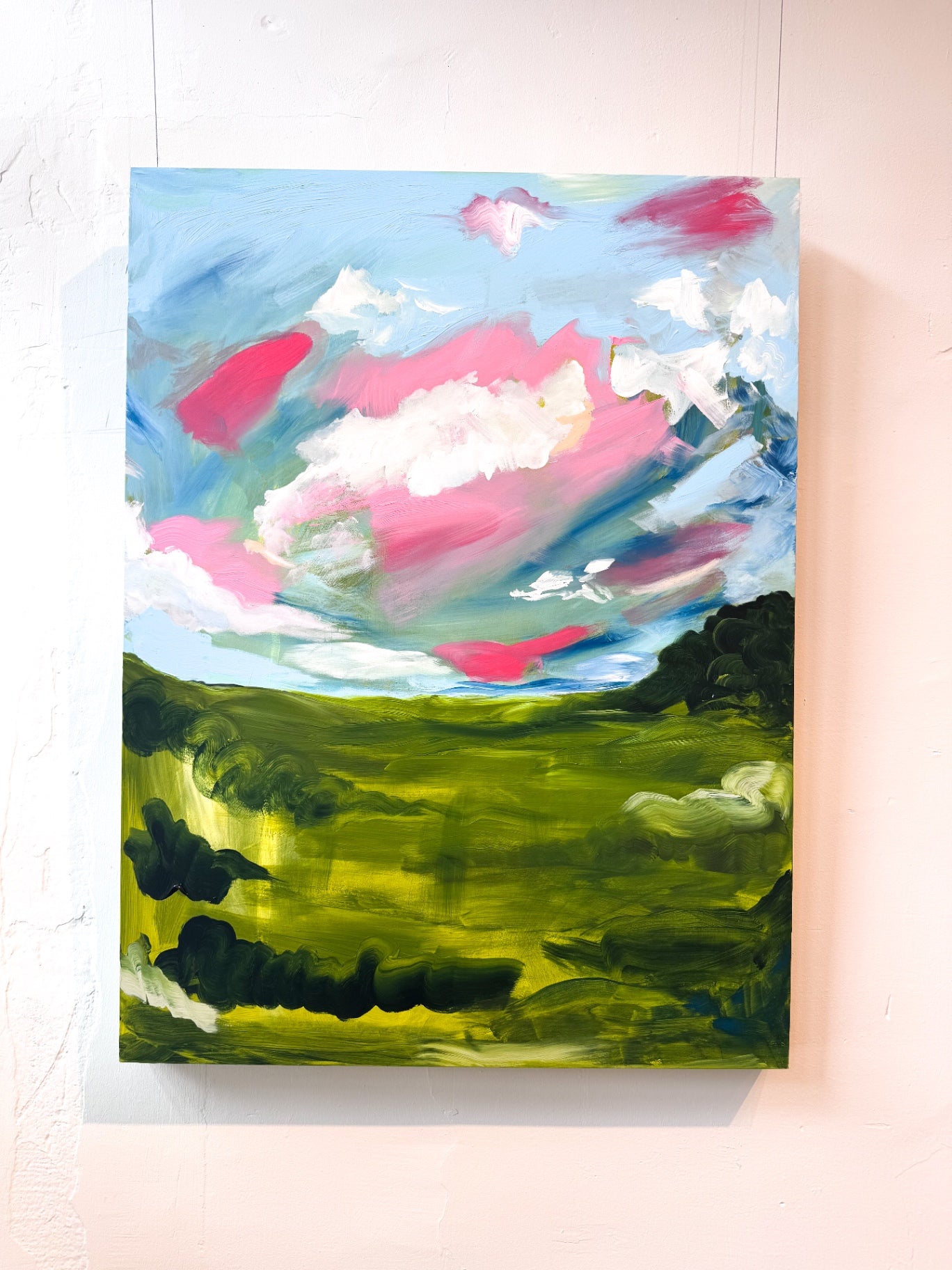 “Pretty in Pink” by Dorothy Art, 30x40”
