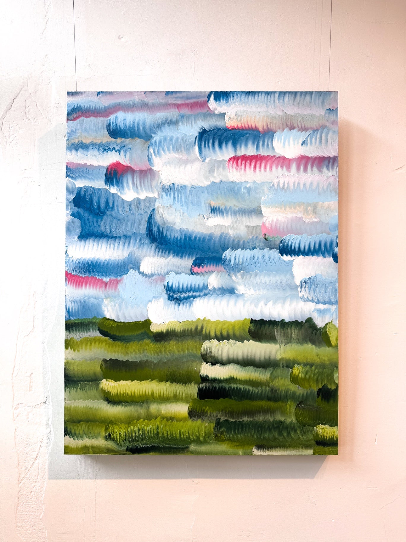 “Squiggly Skies I” by Dorothy Art, 30x40”
