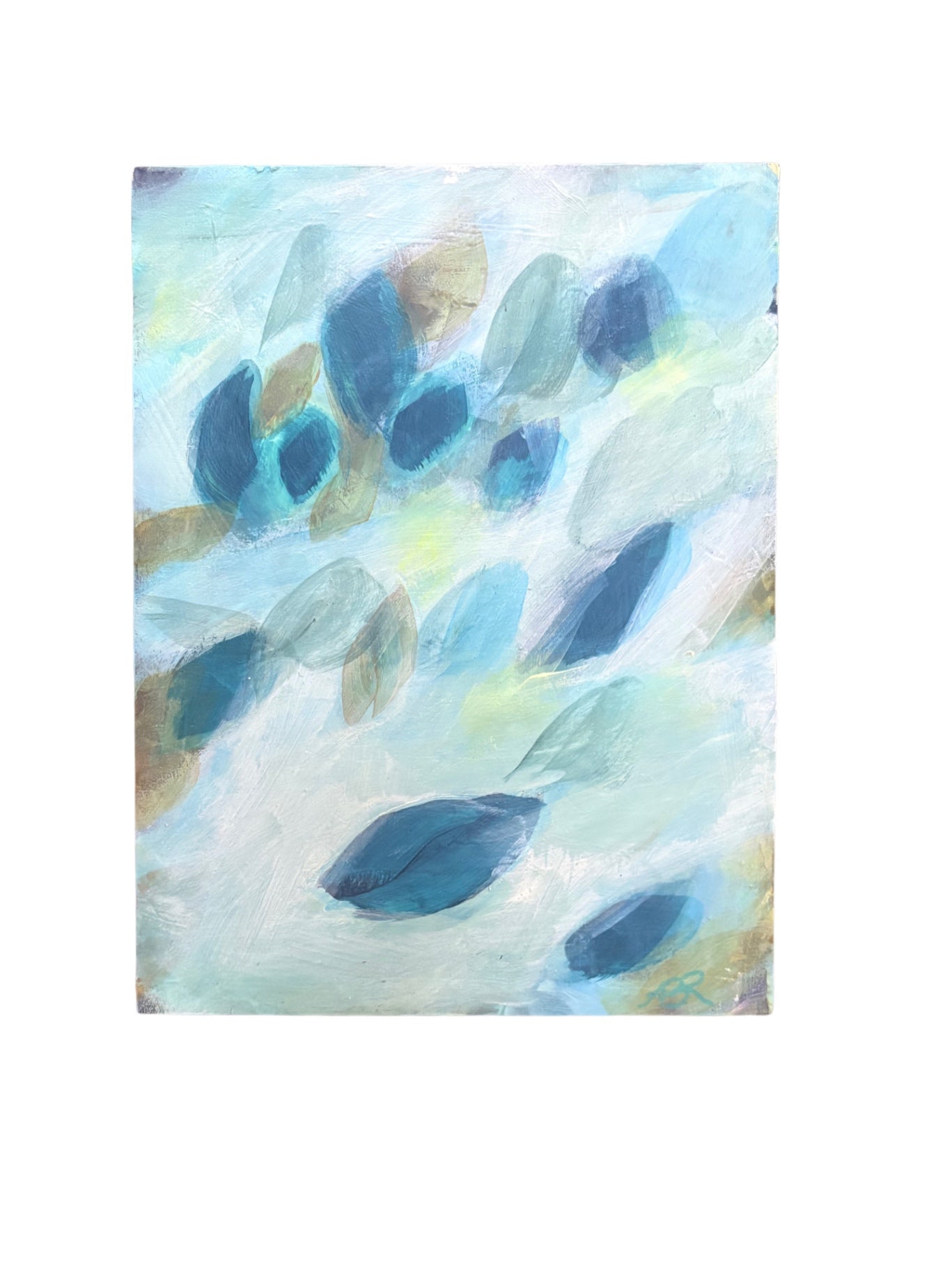 ABR Artwork Art 9x12 Blue, Green, Brown