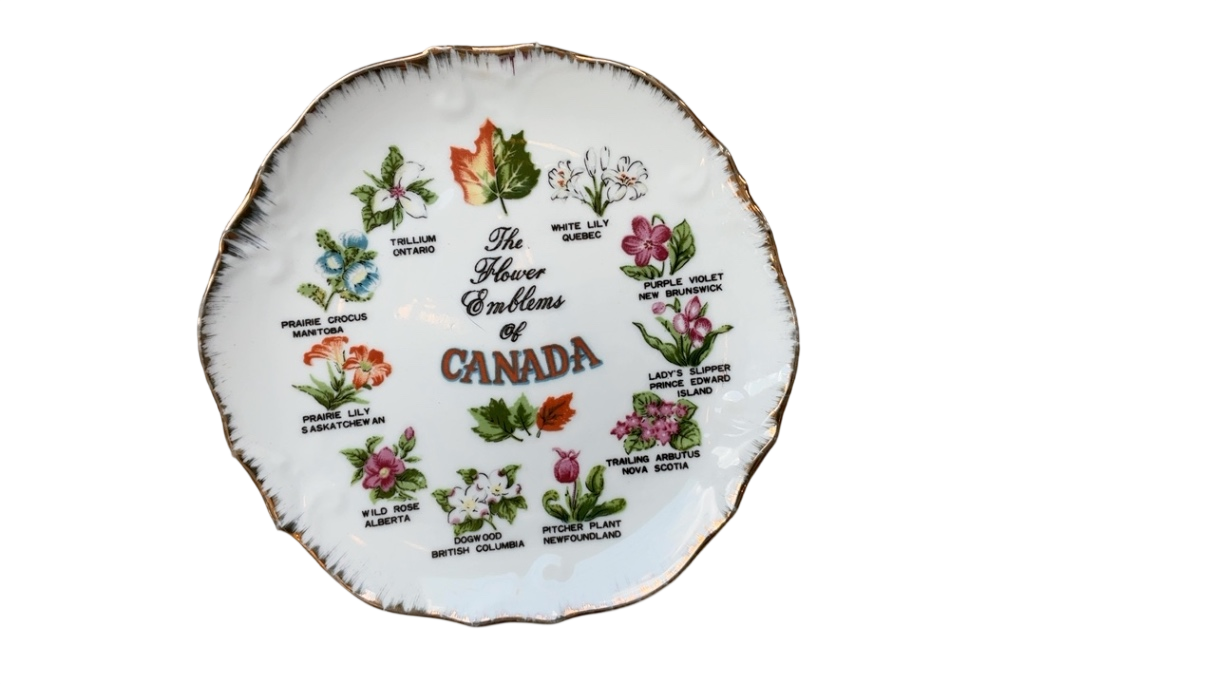 The Flower Emblems of Canada Plate (8.25”)