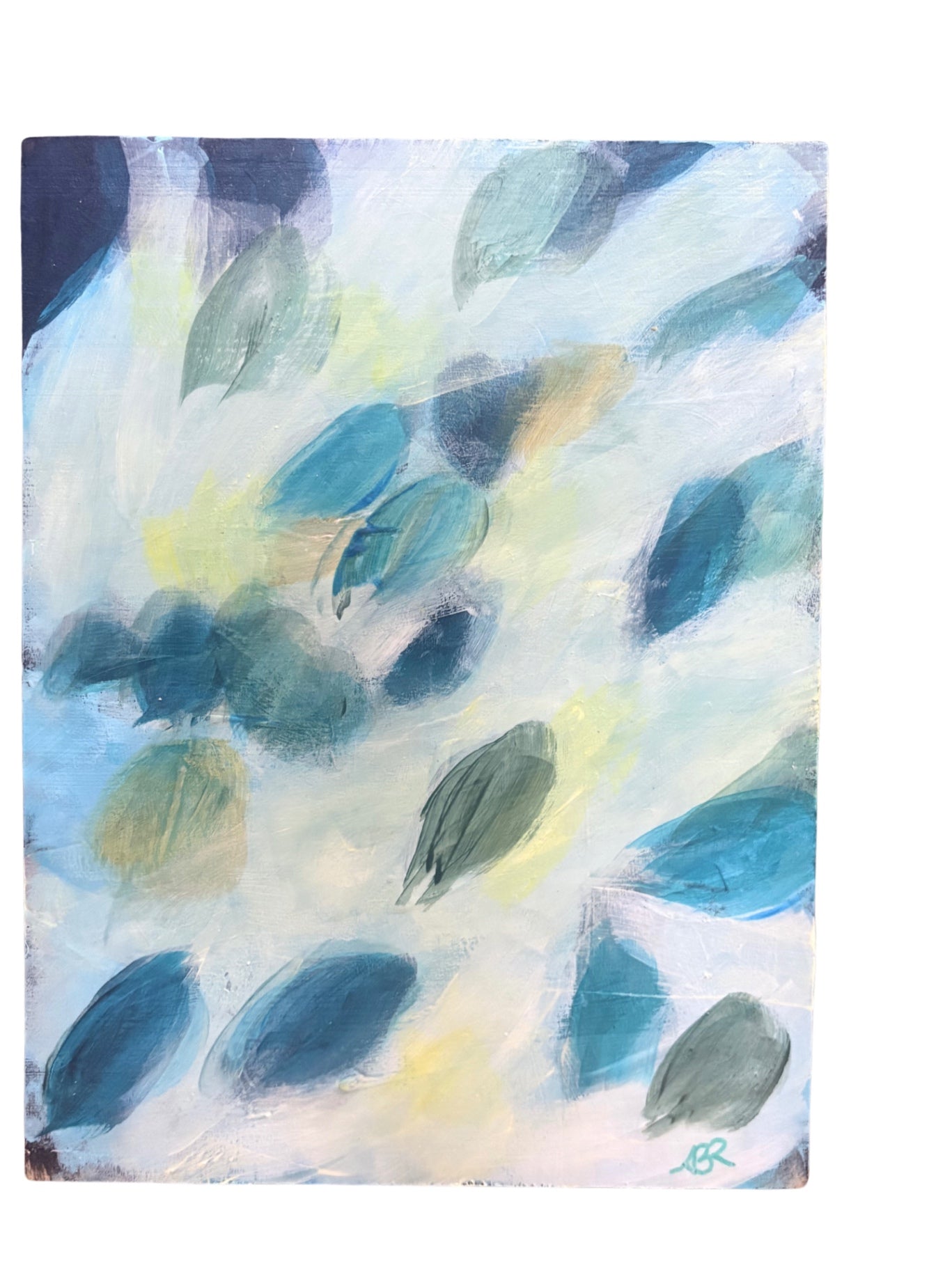 ABR Artwork Art 9x12 Blue, Green, Brown
