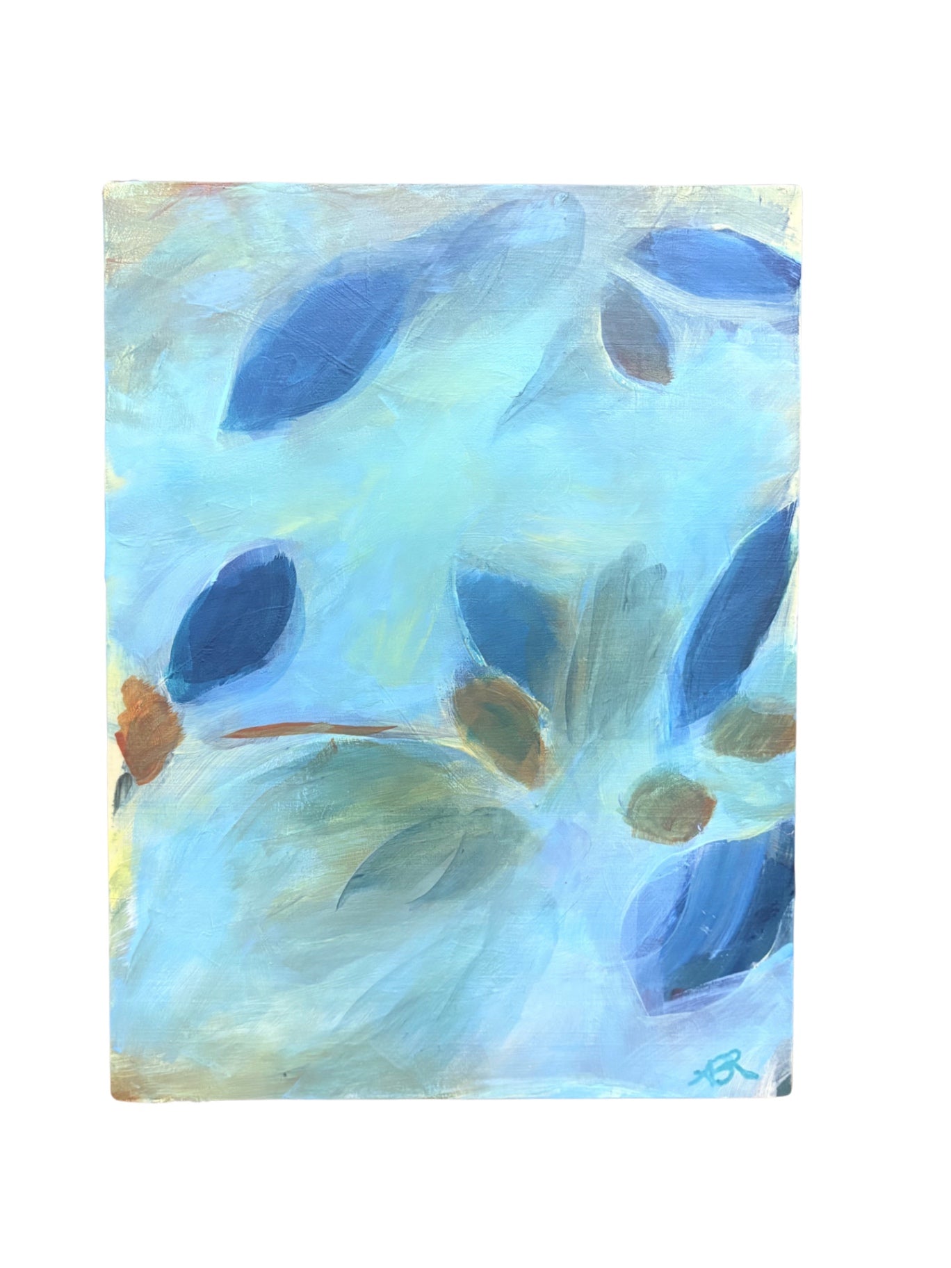 ABR Artwork Art 9x12 Blue, Green, Brown