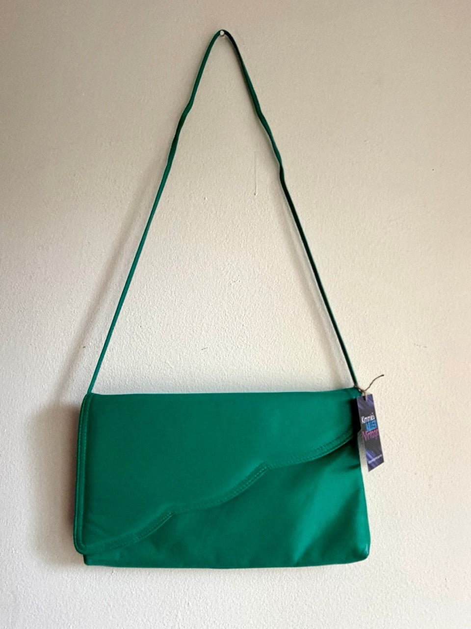 vintage teal blue purse