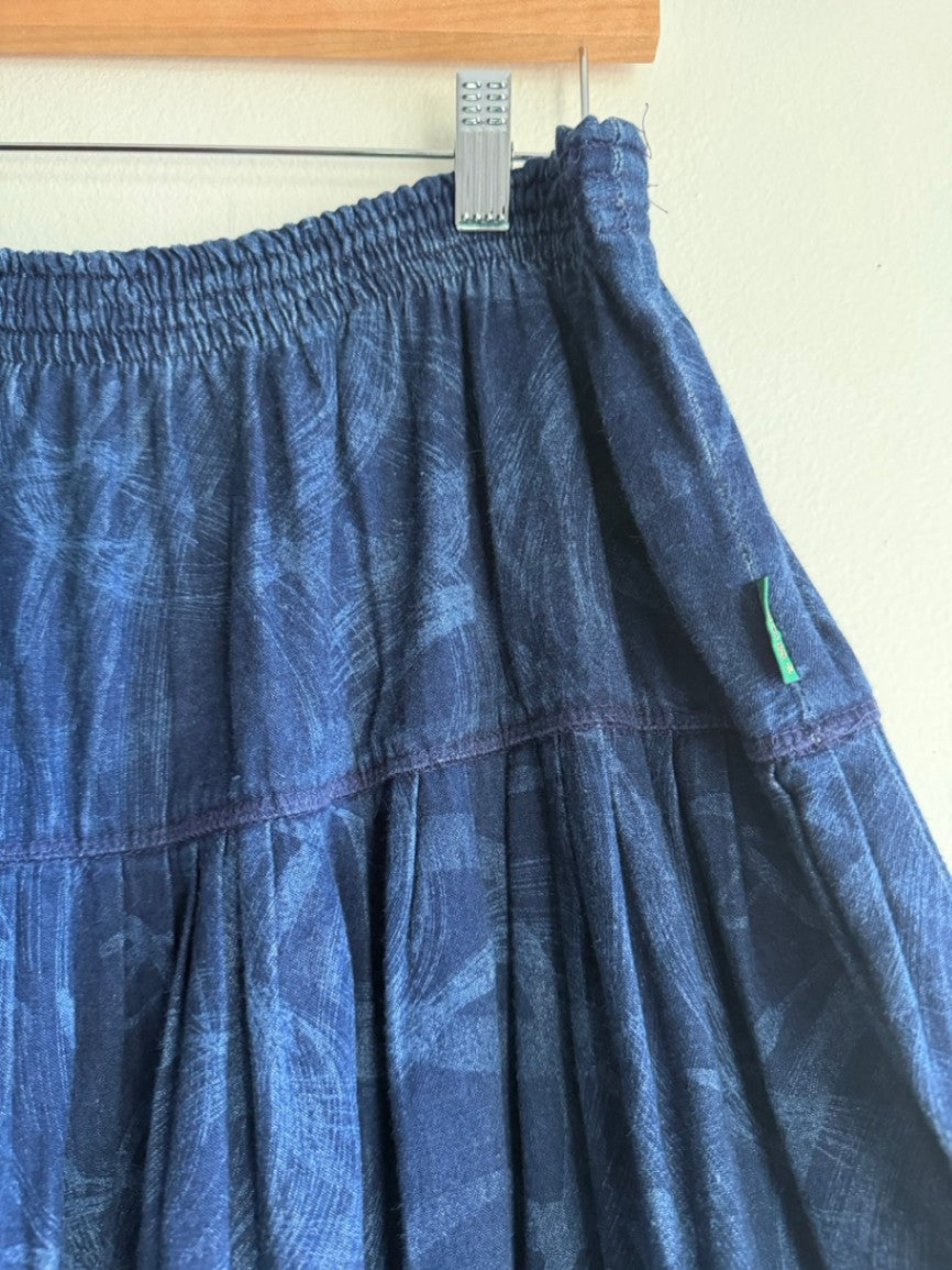 80s BIS denim drop waist skirt
