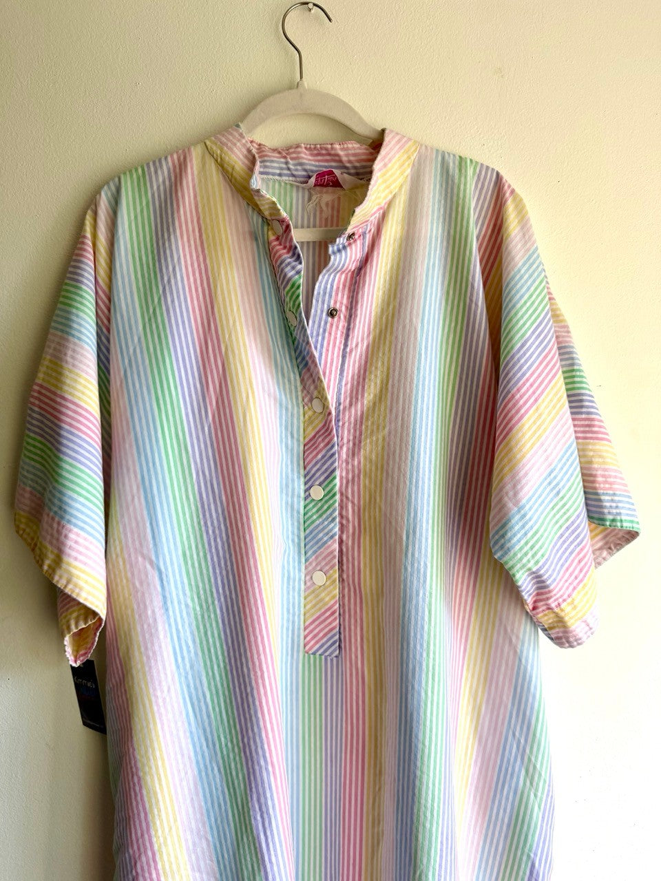 70s pastel striped kaftan