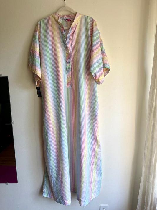 70s pastel striped kaftan