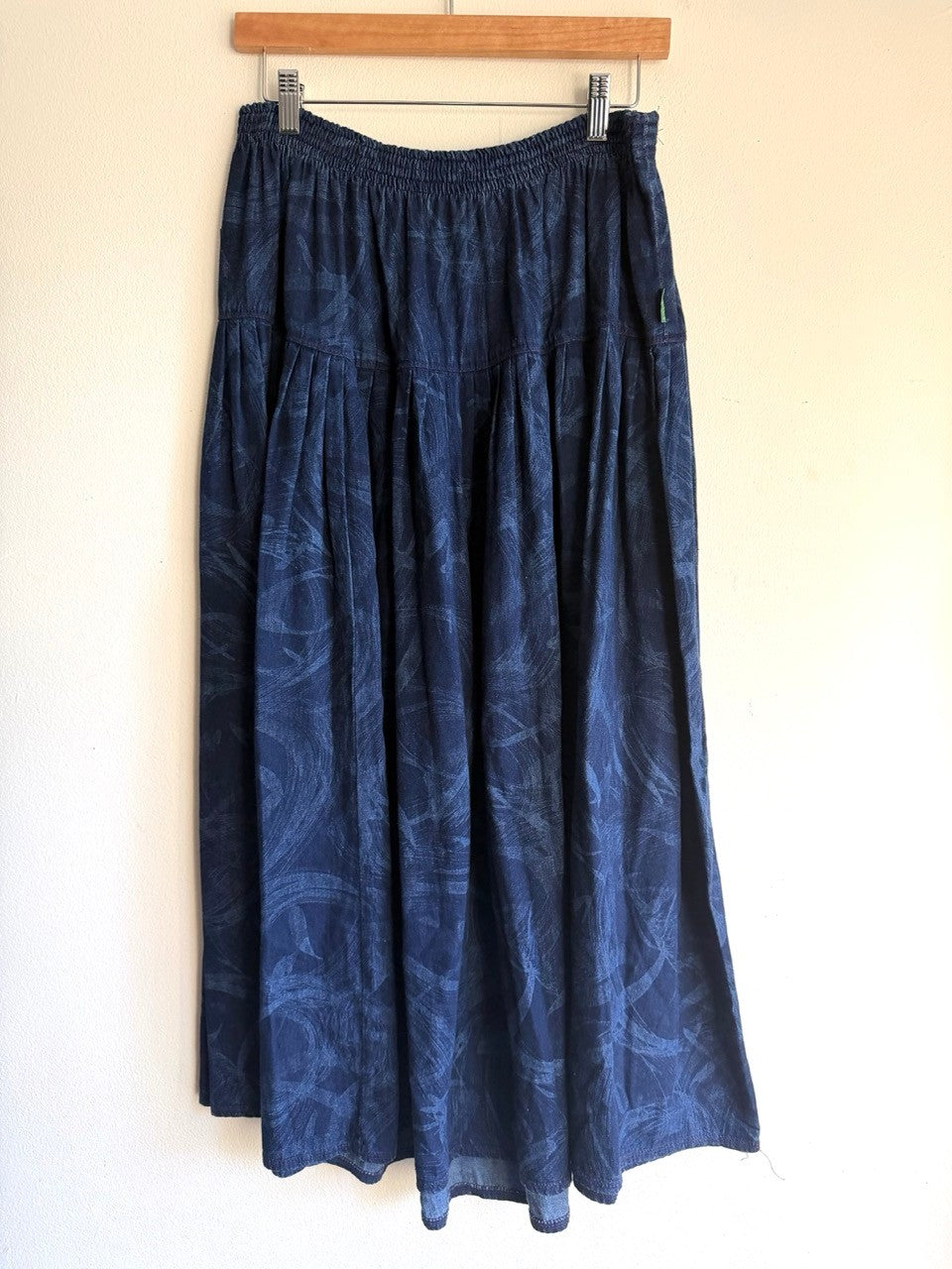 80s BIS denim drop waist skirt