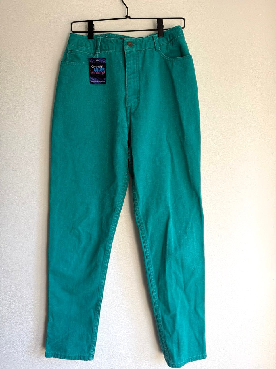 80s teal mom jeans
