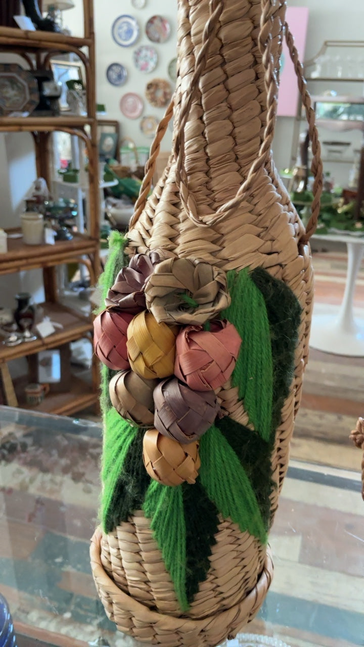 Raffia Wine Bottle Holder