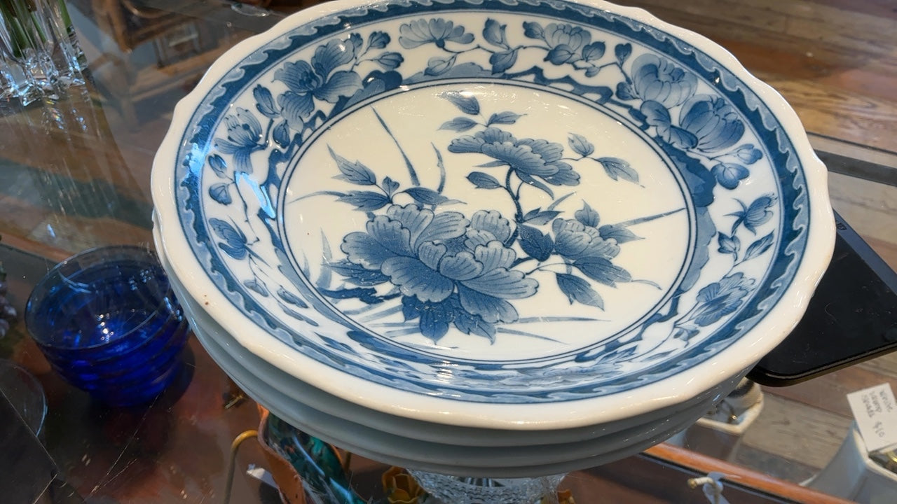 Blue & White Bowl Set (4)