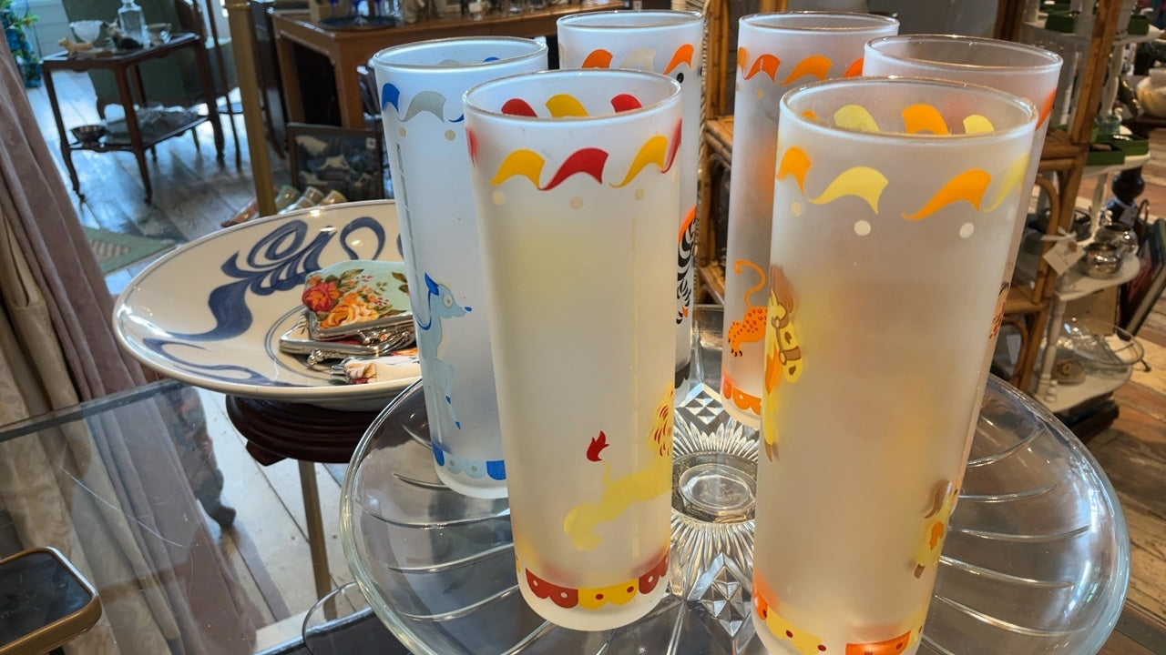 Libby MCM Carousel Highball Glass (set of 6)
