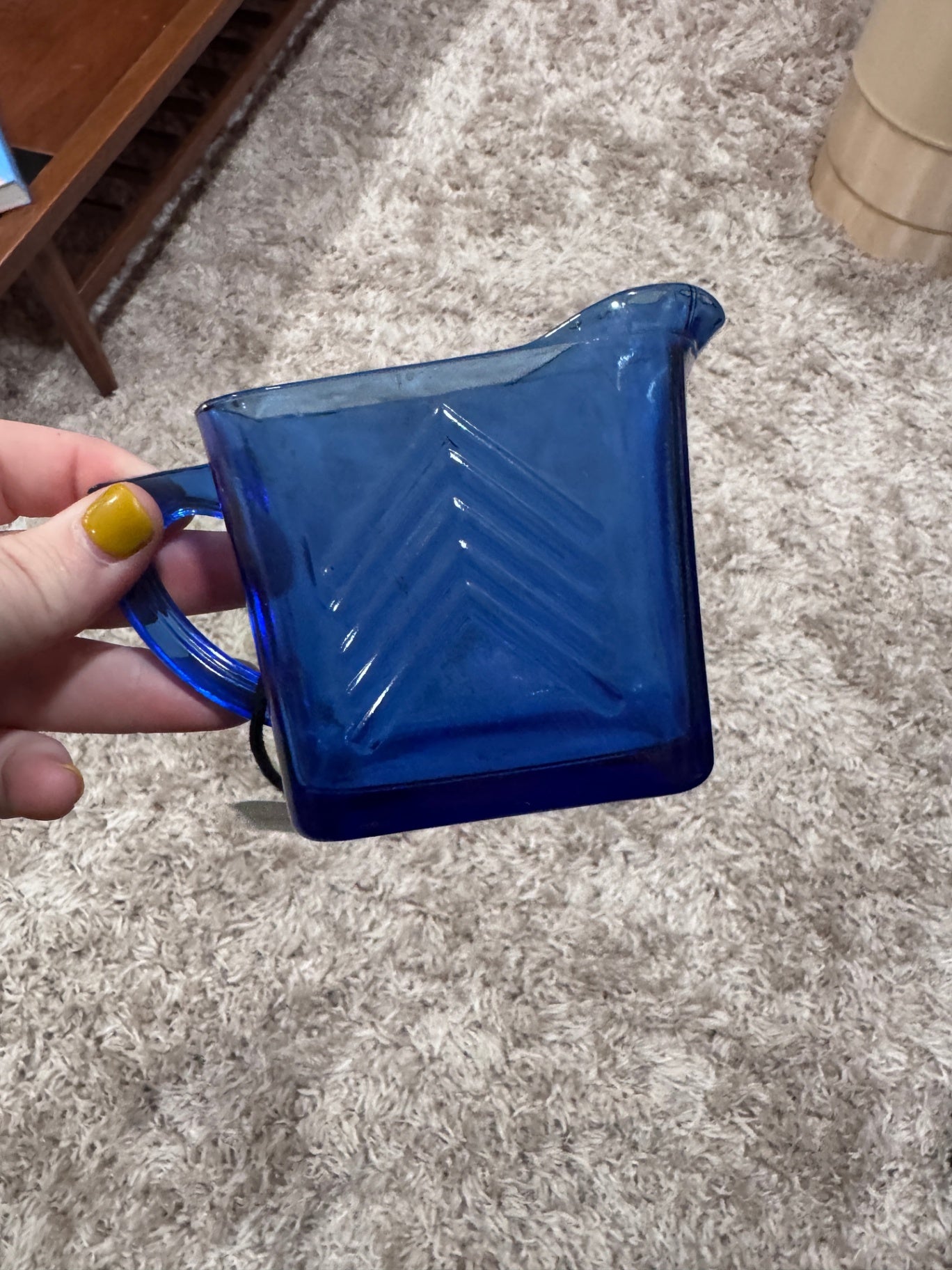 Hazel Atlas Cobalt Blue Creamer Pitcher