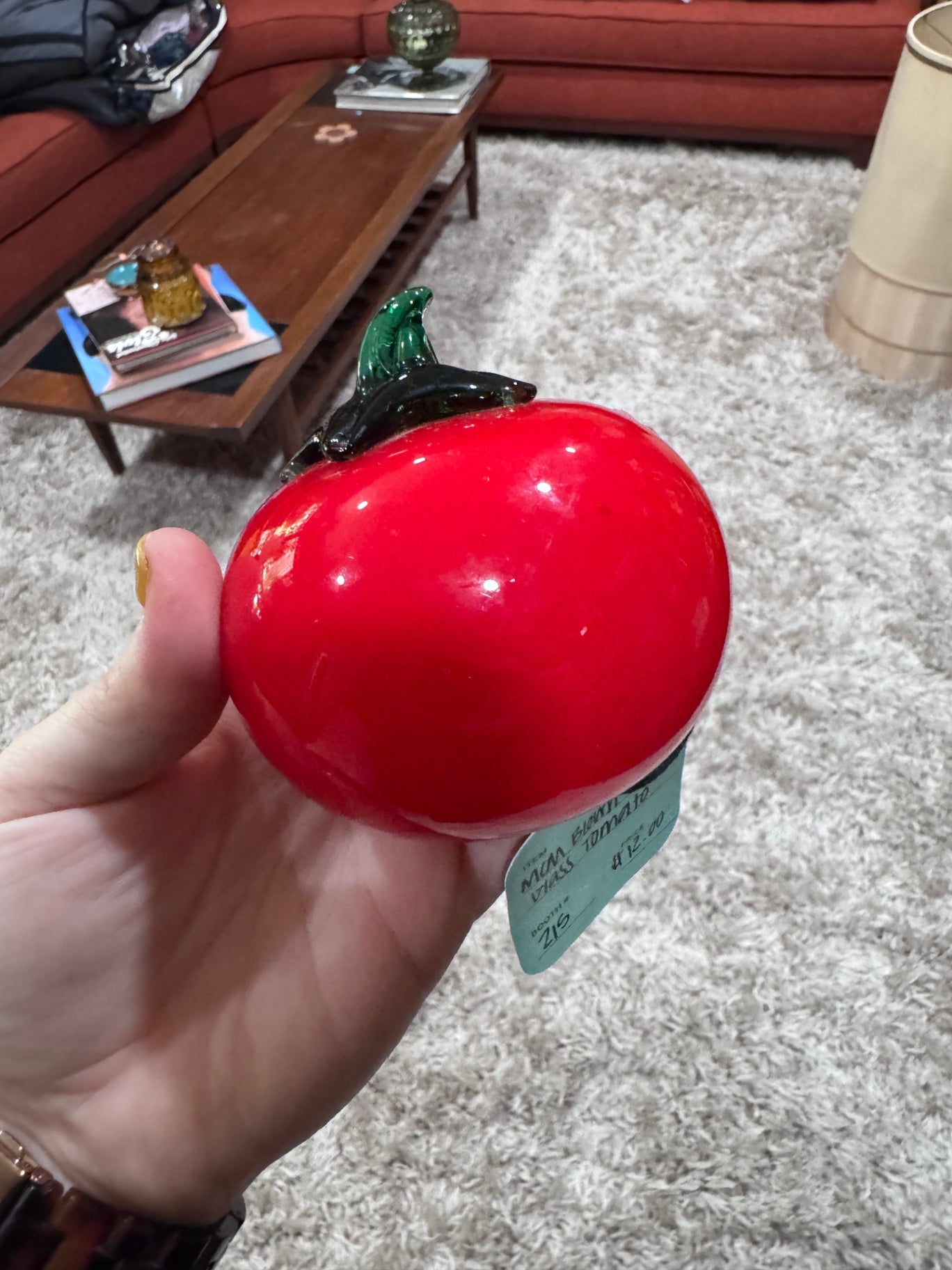 MCM Blown Glass Tomato
