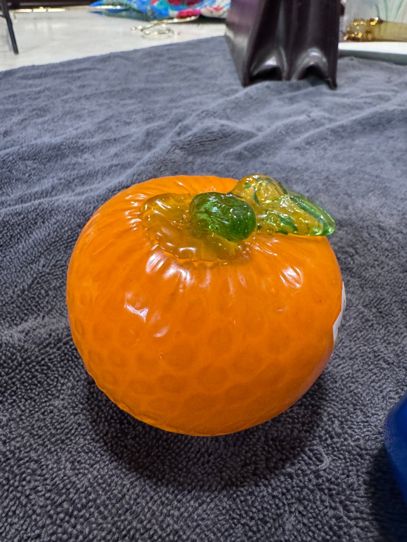 MCM Blown Glass Orange