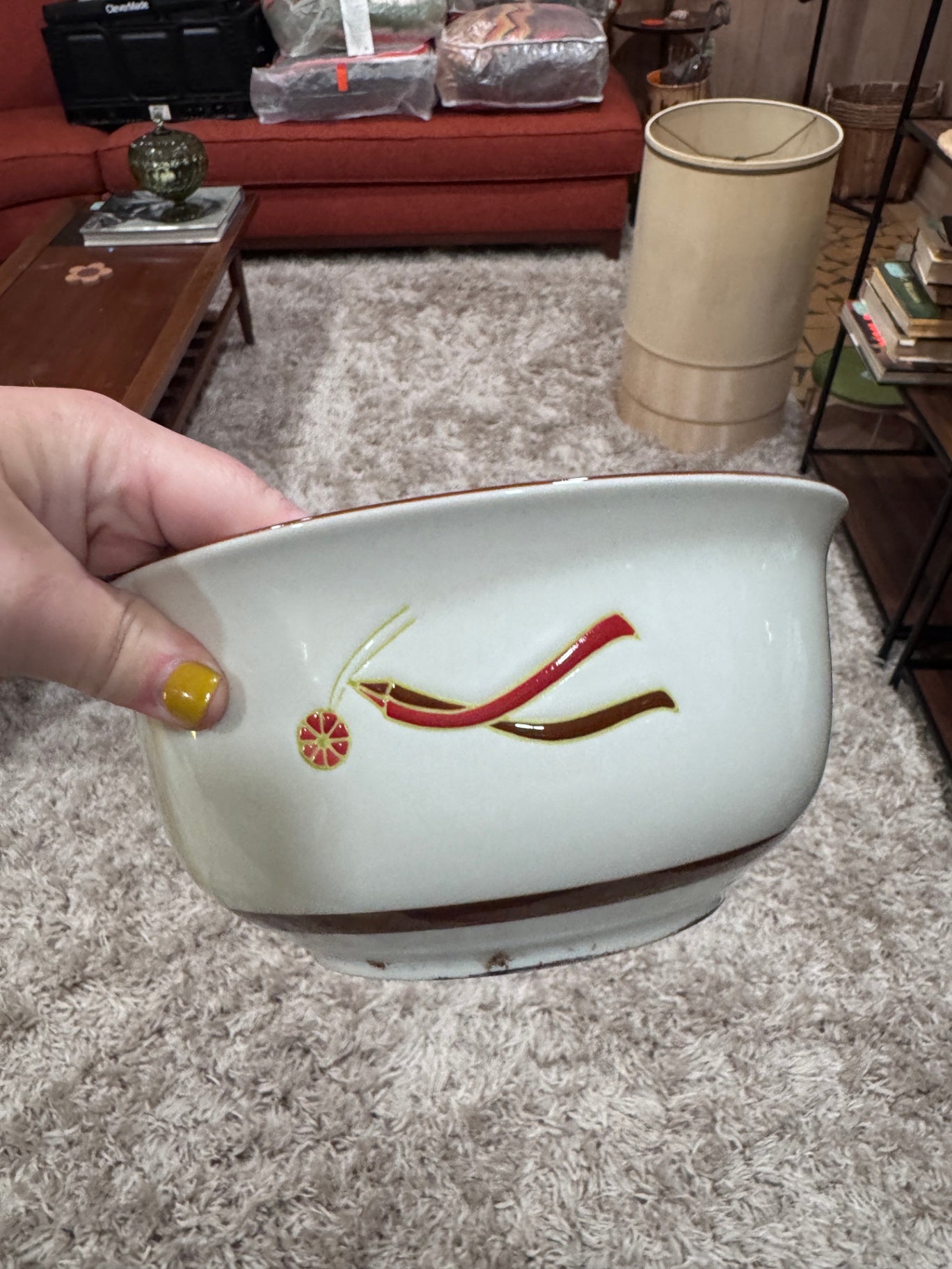 Ceramic Stew Bowl with Fish