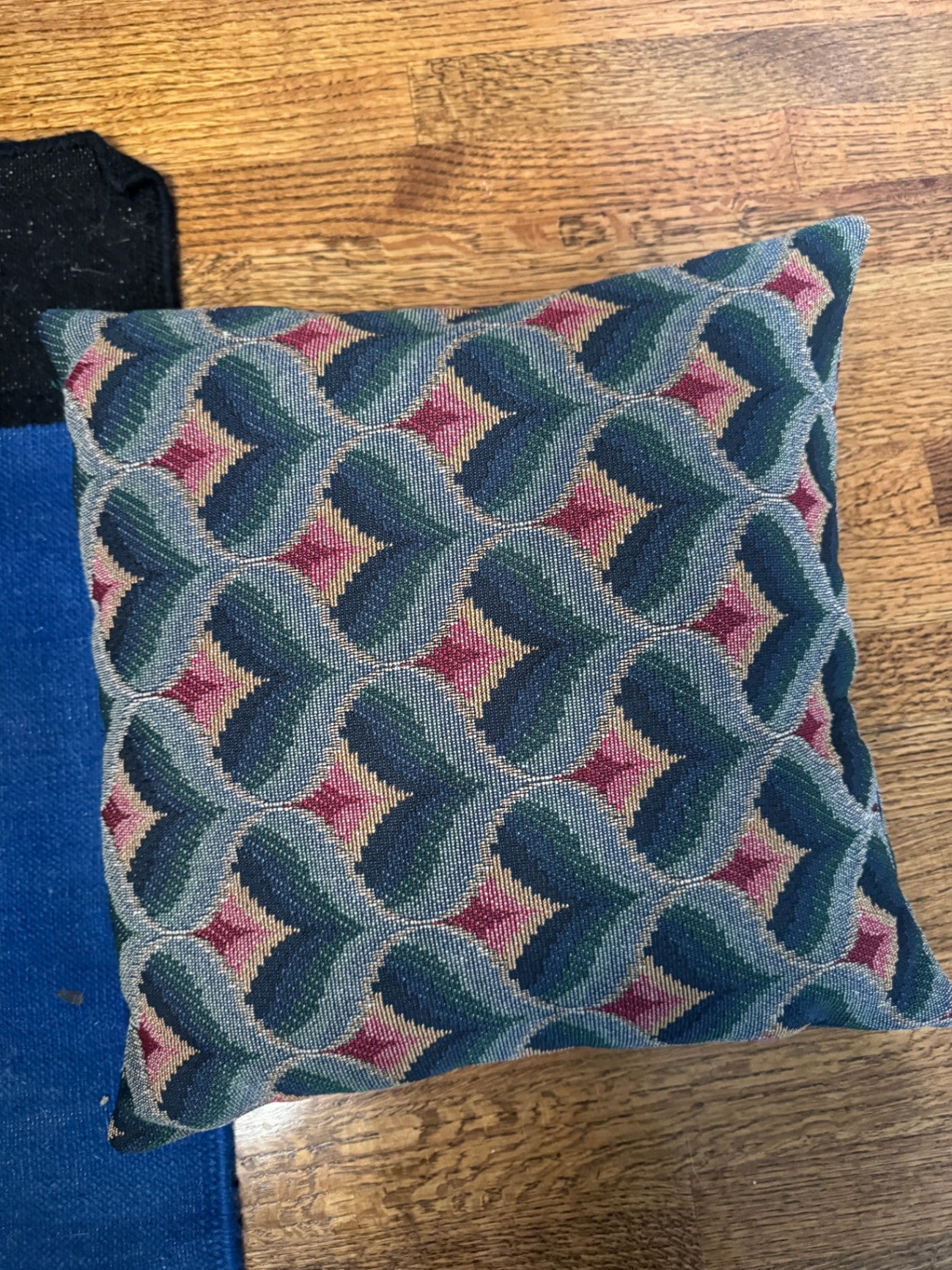 Vintage Geometric Accent Pillow
