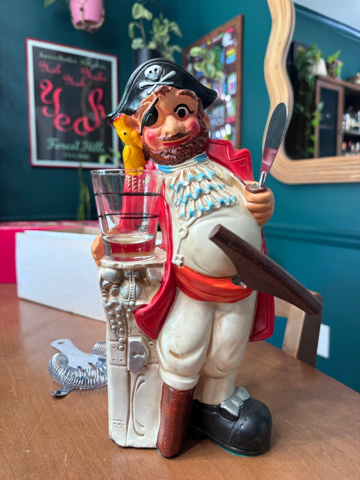 Vintage Ceramic Pirate Bar Tool Set