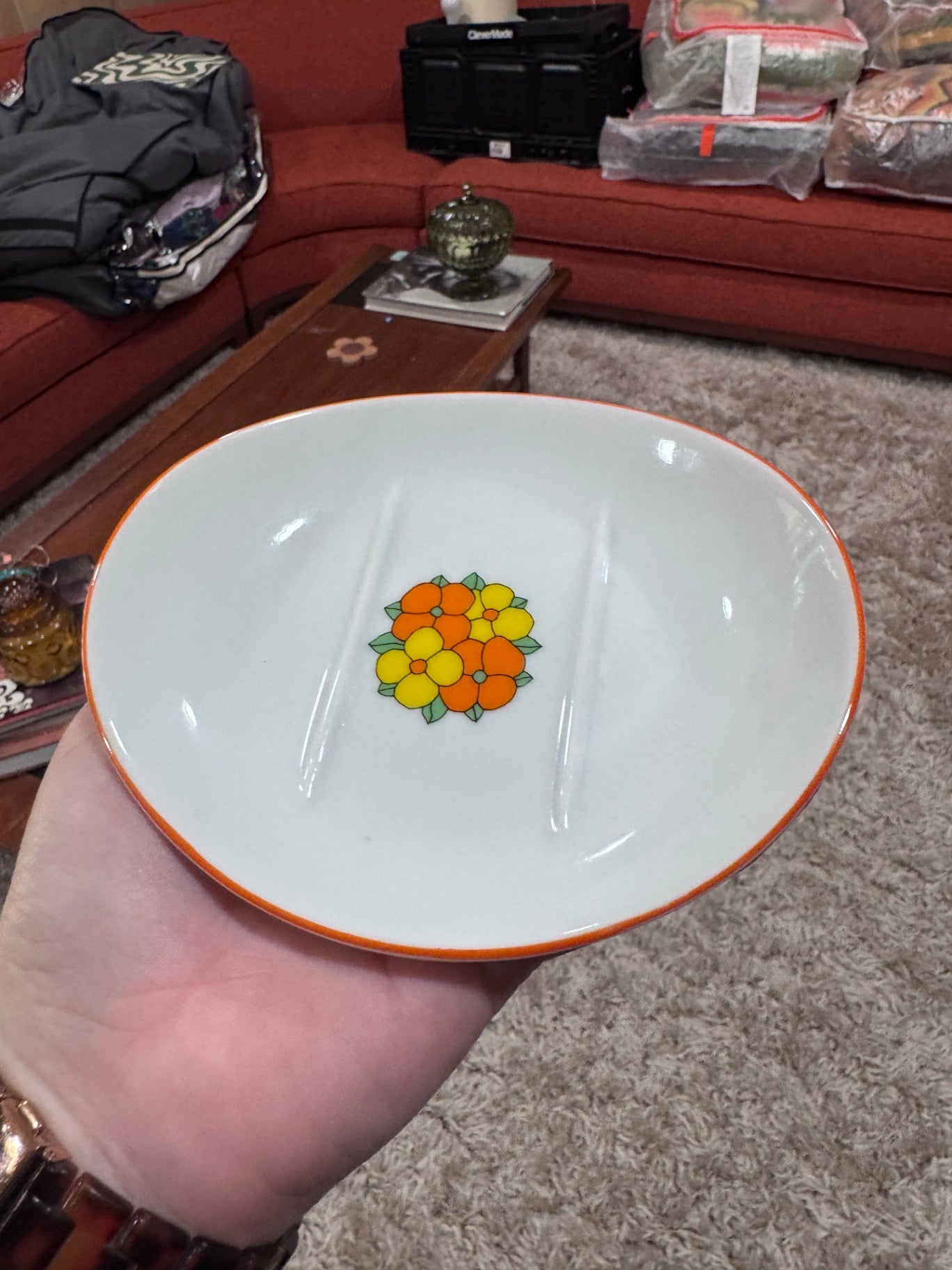 Vintage Floral Soap Dish