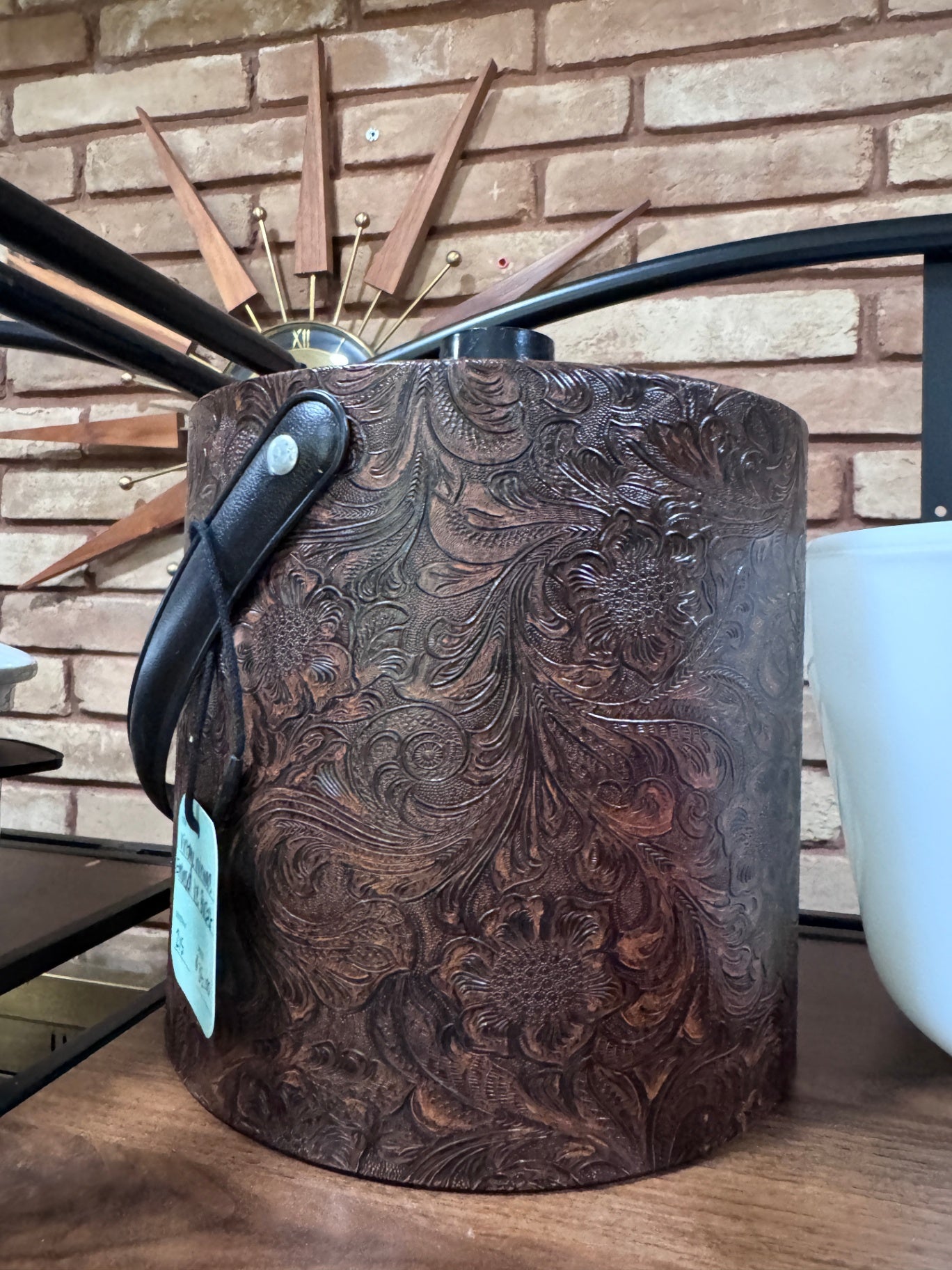 Vintage Irvinware Embossed Ice Bucket