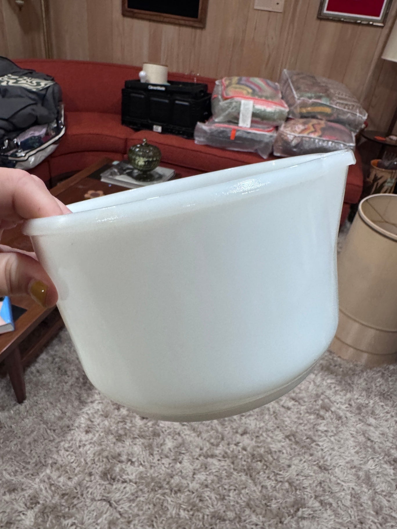 Vintage Ronson Milk Glass Bowl - Small