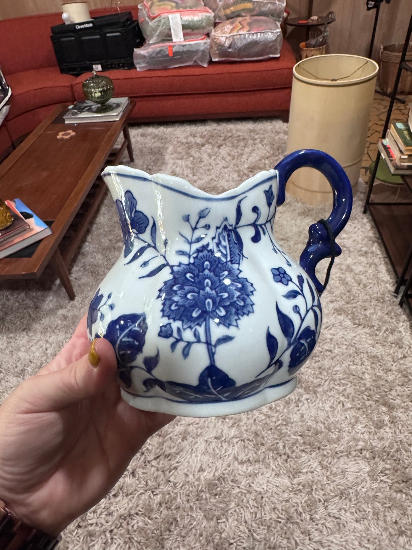 Vintage Porcelain Vase Wall Pocket