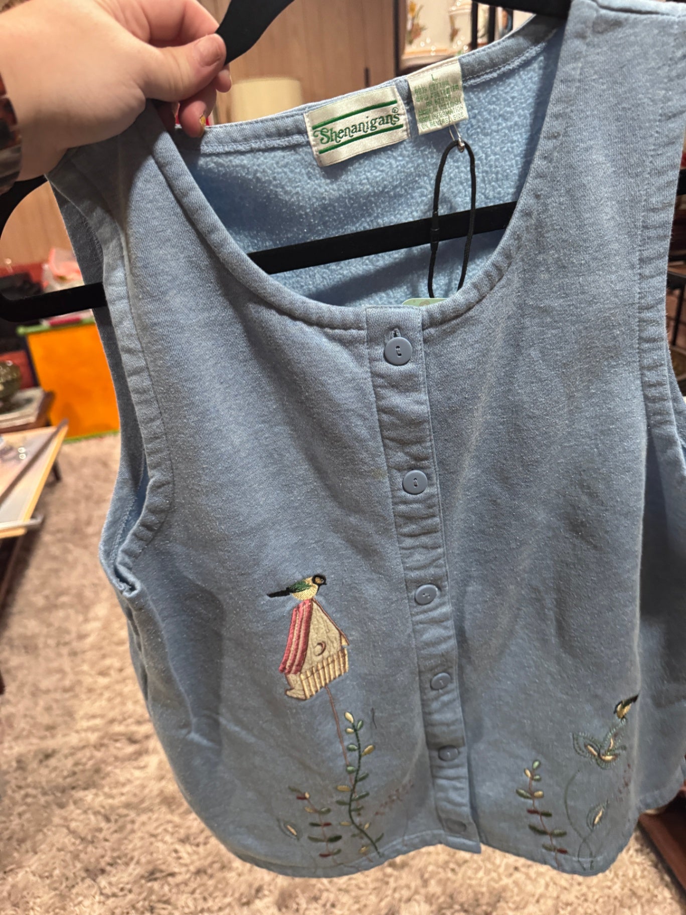 1990s Shenanigans Bird Vest