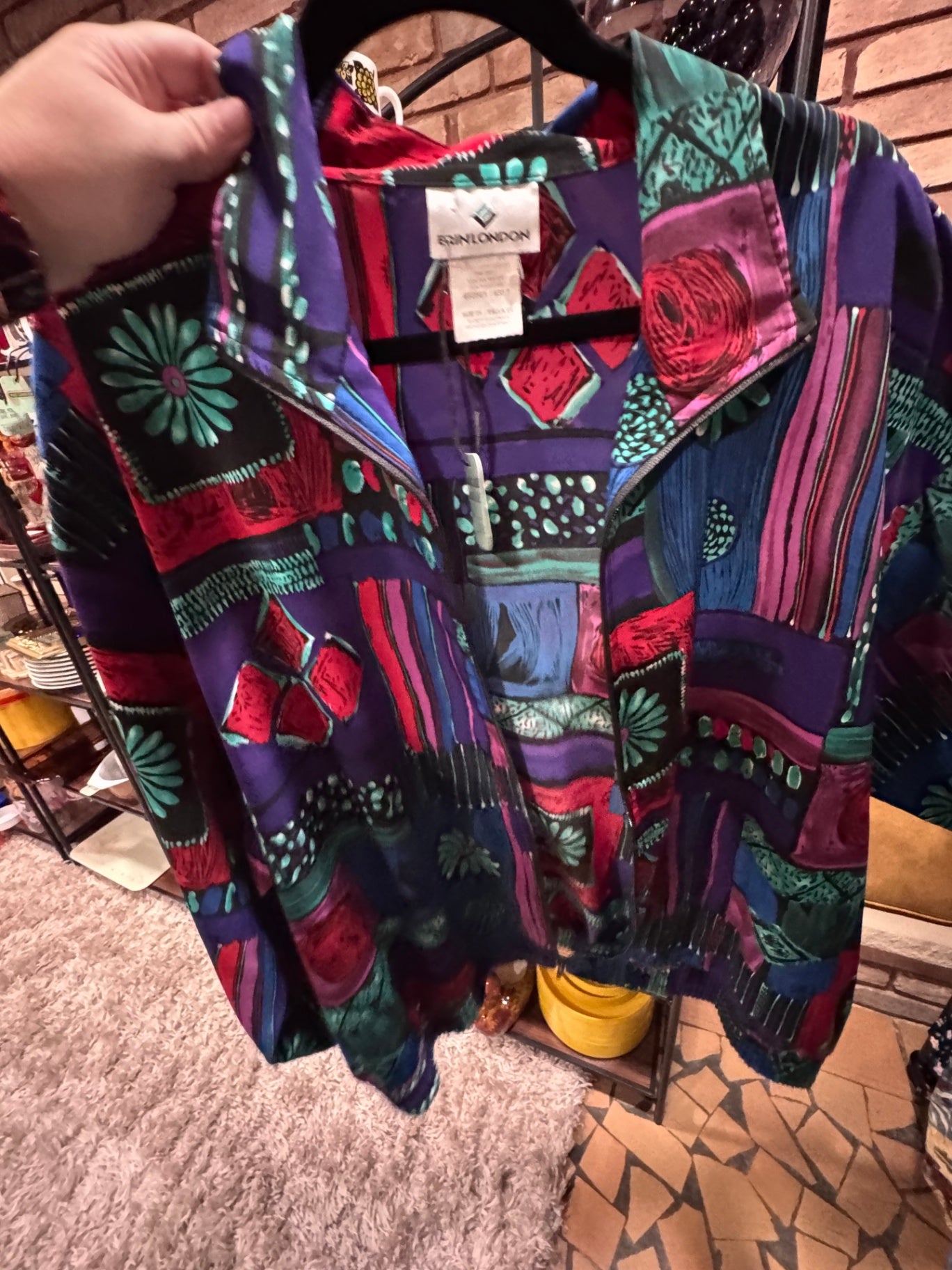 Vintage Erin London Geometric Jacket
