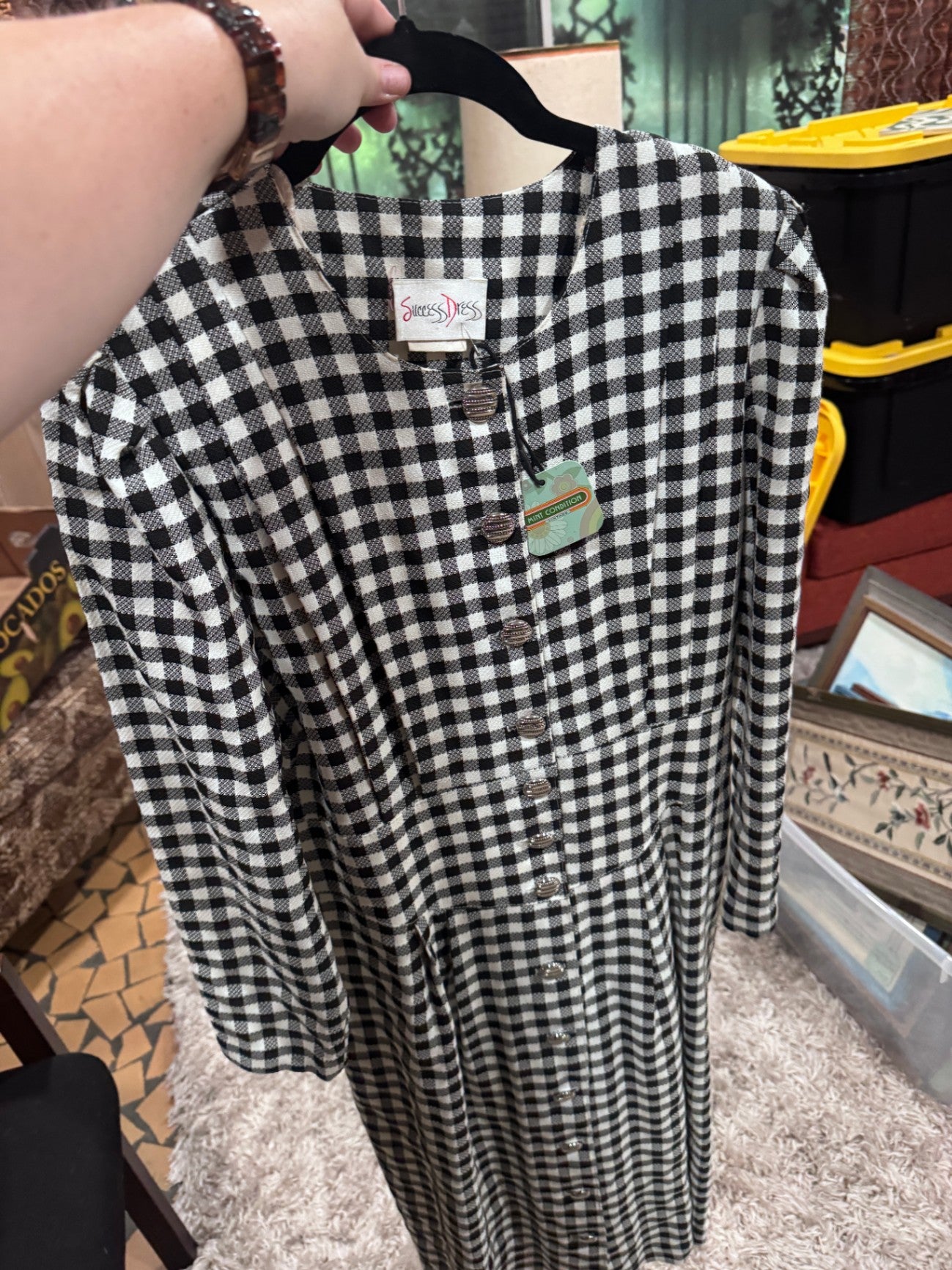 1980s Gingham "Success Dress" Dress 