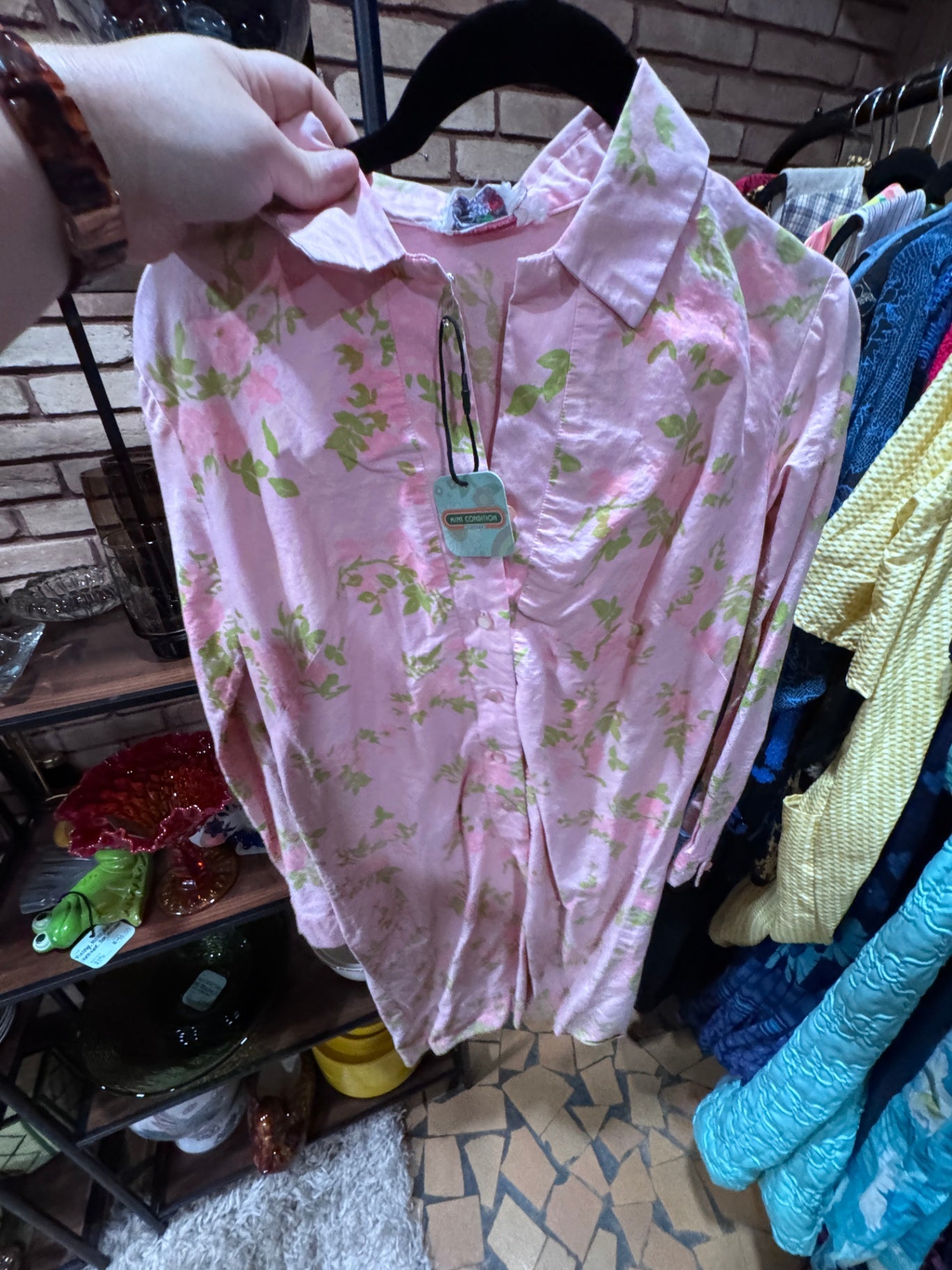 Vintage 60s Serbin of Florida Floral Dress