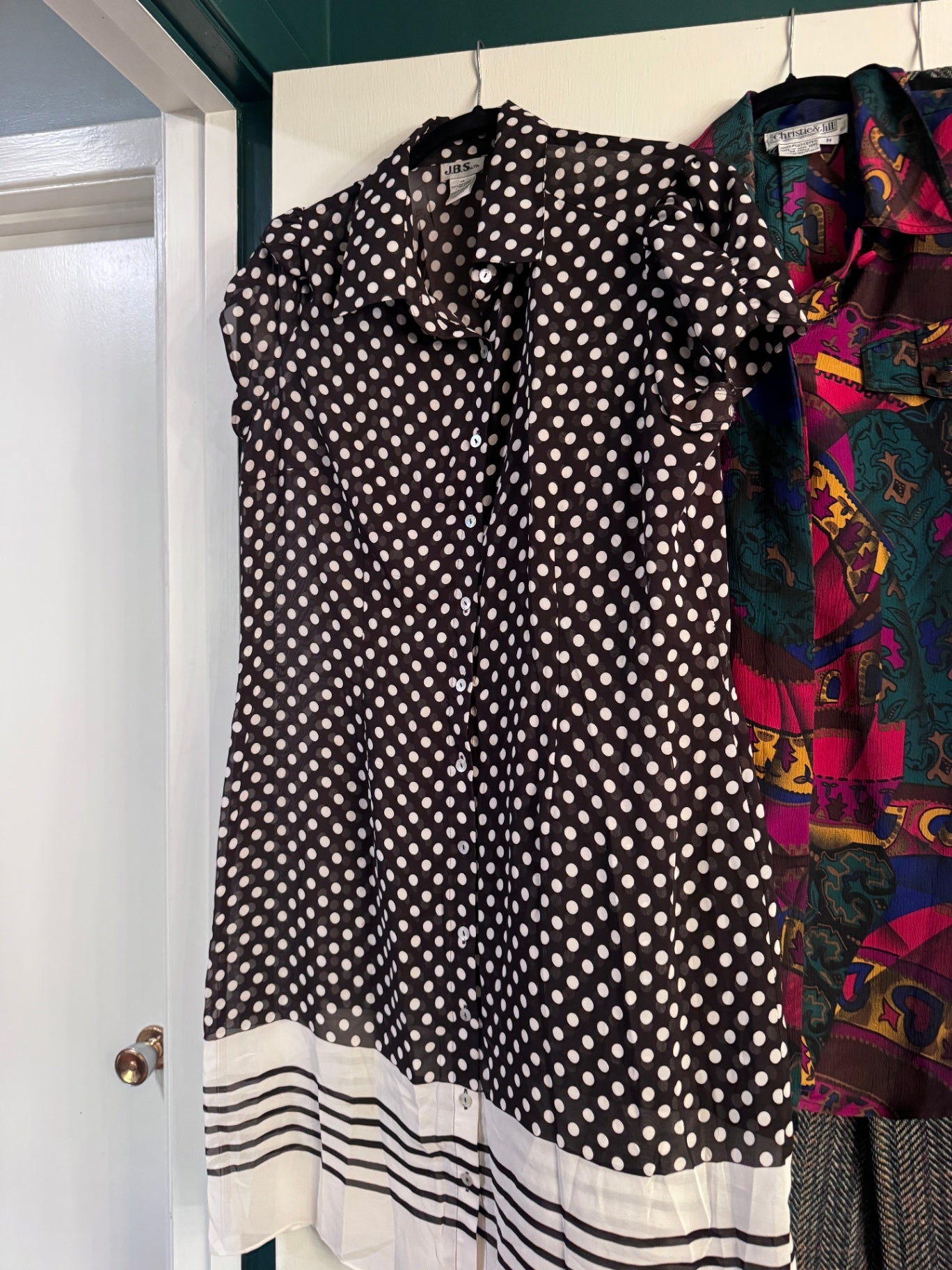 Vintage JBS Polka Dot Sheer Dress