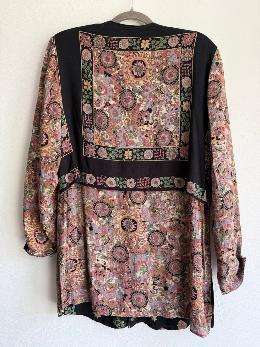 80s Platinum multi pattern blazer