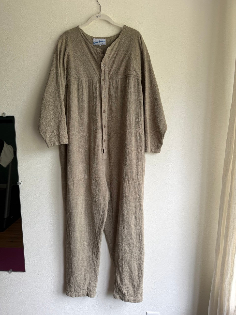90s cotton harem jumpsuit