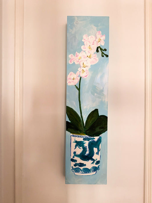 “Dragon’s Garden” by Dorothy Art, 6x24”