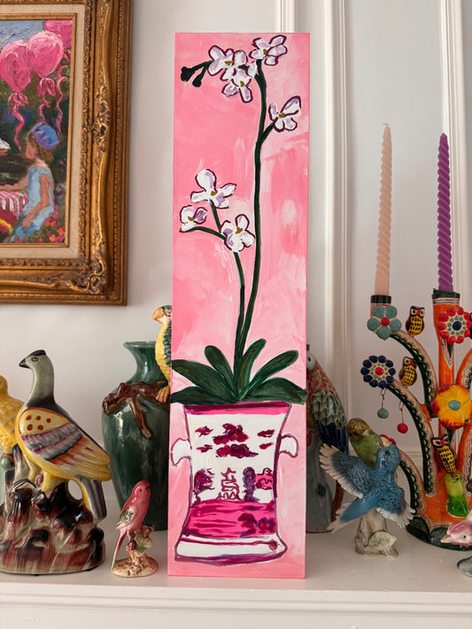 “Blush Dynasty” by Dorothy Art, 6x24”