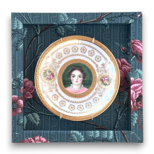 No. 2652 "Flora Began Again, Again" Portrait Plate by Susannah Carson