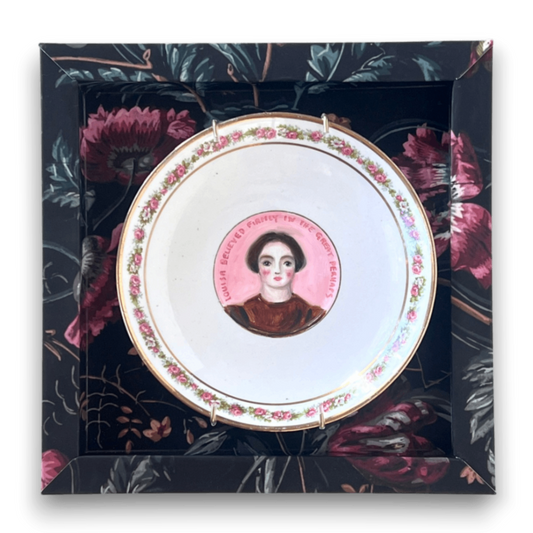 No. 2590 "Louisa Believed Firmly in the Great Perhaps" Portrait Plate by Susannah Carson