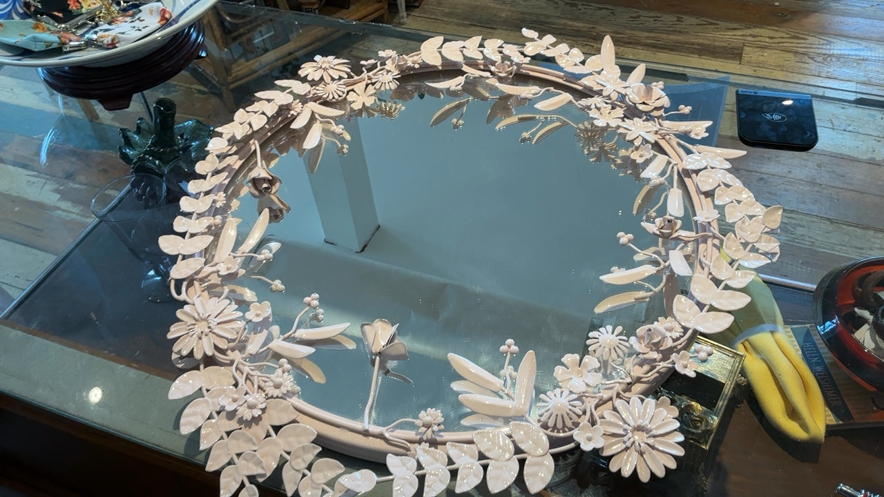 Floral Pink Mirror