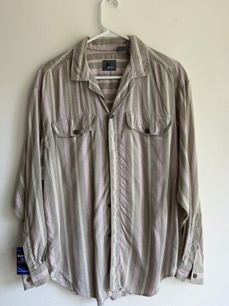 90s Liz Wear striped shirt